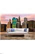 Sunset Time View of Manhattan, New York, USA Wall Mural Wall Tapestry tapestries