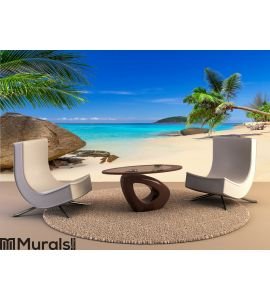 Tropical beach scenery Wall Mural Wall art Wall decor