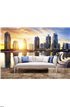 Cityscape of Dubai at night, United Arab Emirates Wall Mural Wall Tapestry tapestries