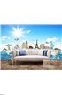 Travel the world clouds concept Wall Mural Wall Tapestry tapestries