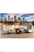 Melbourne Skyline Wall Mural Wall Tapestry tapestries