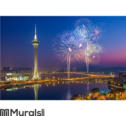 Macau Fireworks China Wall Mural Wall art Wall decor