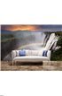 Victoria Falls sunset with rainbow, Zambia Wall Mural Wall Tapestry tapestries