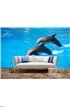 Dolphin jumping Wall Mural Wall Tapestry tapestries