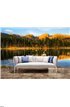 Fishing at Sunrise, in Colorado Mountains Wall Mural Wall Tapestry tapestries