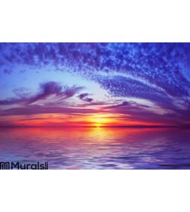 Bay Beach Sunset Wall Mural