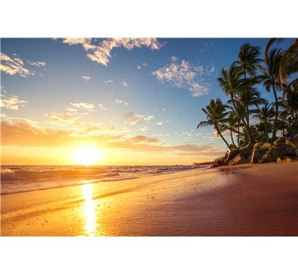 Dreamy sunrise on a tropical island Wall Mural Wall Tapestry tapestries