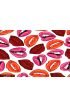 Pattern with red lips. Vector illustration. EPS10 Wall Mural Wall art Wall decor