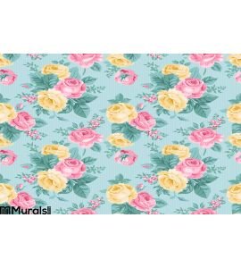 Vector seamless vintage floral pattern Wall Mural
