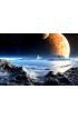 Alien Arena Ruins Under Two Moons Wall Mural Wall Tapestry tapestries