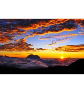 Sunset Cloudscape Wall Mural Wall Tapestry tapestries