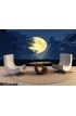 Mysterious Magical Fantasy Fairy Tale Forest Night Full Moon Wall Mural Wall Tapestry tapestries