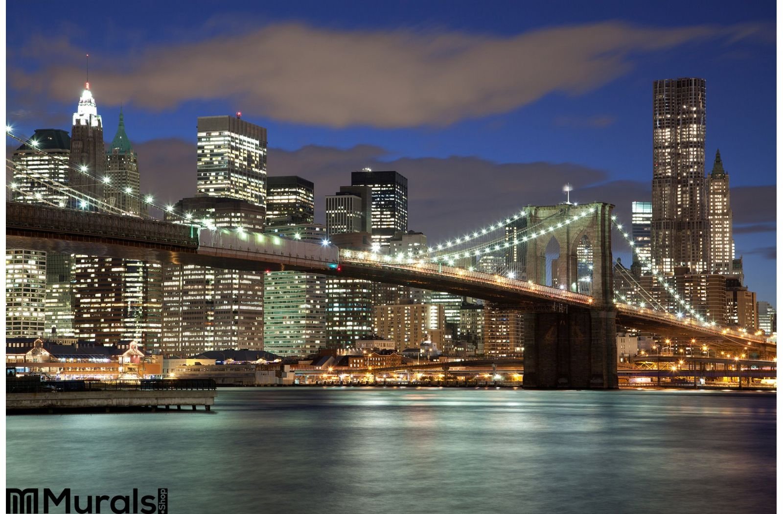 New York City Night Wall Mural