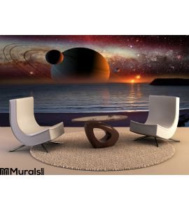 Science Fiction Landscape Wall Mural Wall Tapestry tapestries