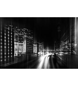 Abstract Black White Photo City Wall Mural Wall Tapestry tapestries