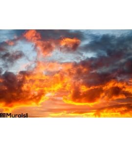 Fire Sky Wall Mural Wall Tapestry tapestries
