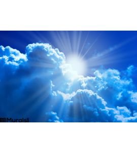 Sun Clouds Wall Mural Wall Tapestry tapestries