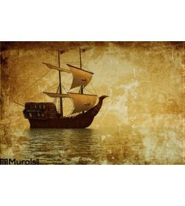 Old Ship Wall Mural Wall Tapestry tapestries