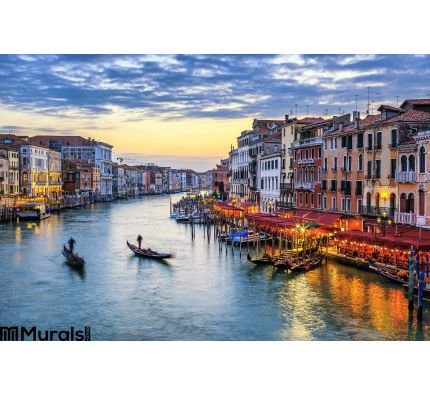Gondolas Sunset Venice Wall Mural Wall Tapestry tapestries