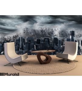 Tsunami Tidal Wave Wall Mural Wall Tapestry tapestries