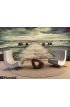 Old Wooden Jetty Storm Sea Dramatic Sky Dark Heavy Clouds Wall Mural Wall art Wall decor