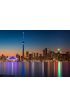 Toronto Skyline Dusk Wall Mural Wall Tapestry tapestries