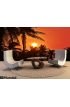 Sunset with coconut tree. Silhouettes Wall Mural Wall art Wall decor