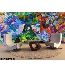 Abstract Art Paint Color Wall Mural Wall Tapestry tapestries