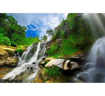 Waterfall Thai National Park Wall Mural Wall Tapestry tapestries