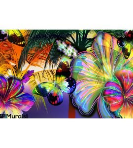 Sunset Beach Wall Mural Wall art Wall decor