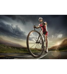 Sport Cyclist Wall Mural Wall art Wall decor