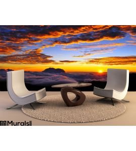 Sunset Cloudscape Wall Mural Wall art Wall decor