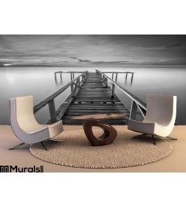 Calm Scene Black White Wall Mural Wall Tapestry tapestries