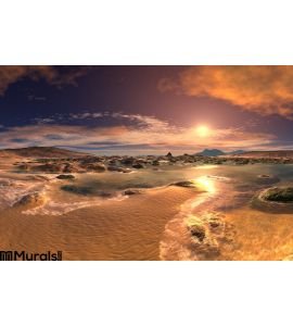 Sunrise Sunset Beach Wall Mural