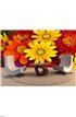 Autumn Flowers Wall Mural Wall Tapestry tapestries