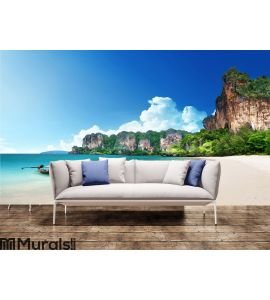 Railay beach in Krabi Thailand Wall Mural Wall art Wall decor