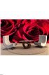 Red roses, close up Wall Mural Wall Tapestry tapestries