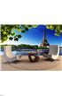 Seine in Paris with Eiffel tower Wall Mural Wall Tapestry tapestries