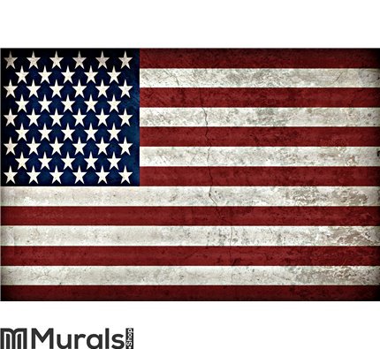 Rustic American Flag Wall Mural Wall art Wall decor