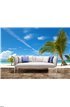 Palm trees on a tropical beach Wall Mural Wall Tapestry tapestries