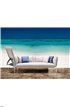 Wooden canvas chair on a beautiful tropical beach Wall Mural Wall Tapestry tapestries