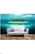Alone island in the ocean Wall Mural Wall Tapestry tapestries