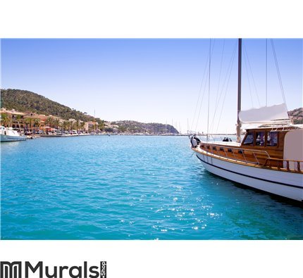 Andratx port marina in Mallorca balearic islands Wall Mural Wall art Wall decor
