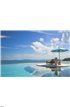 Beach chair with umbrella on private pool Wall Mural Wall art Wall decor