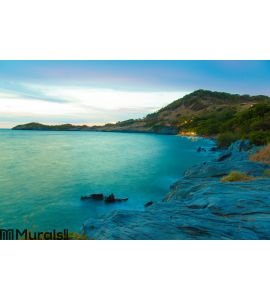 Beach in the evenings Wall Mural Wall art Wall decor