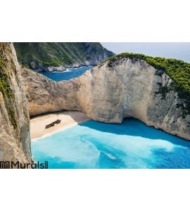 beautiful Navagio Beach Wall Mural